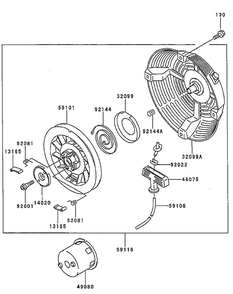 Kawasaki Fe250d-As09 Starter Diagram and Parts List for 56A843VK 750 Cub Cadet Lawn Tractor Accessories